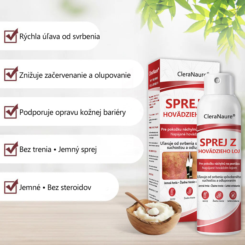 🔴Healrize® Beef Tallow Spray na svrbiacu, olupujúcu pokožku pri psoriáze