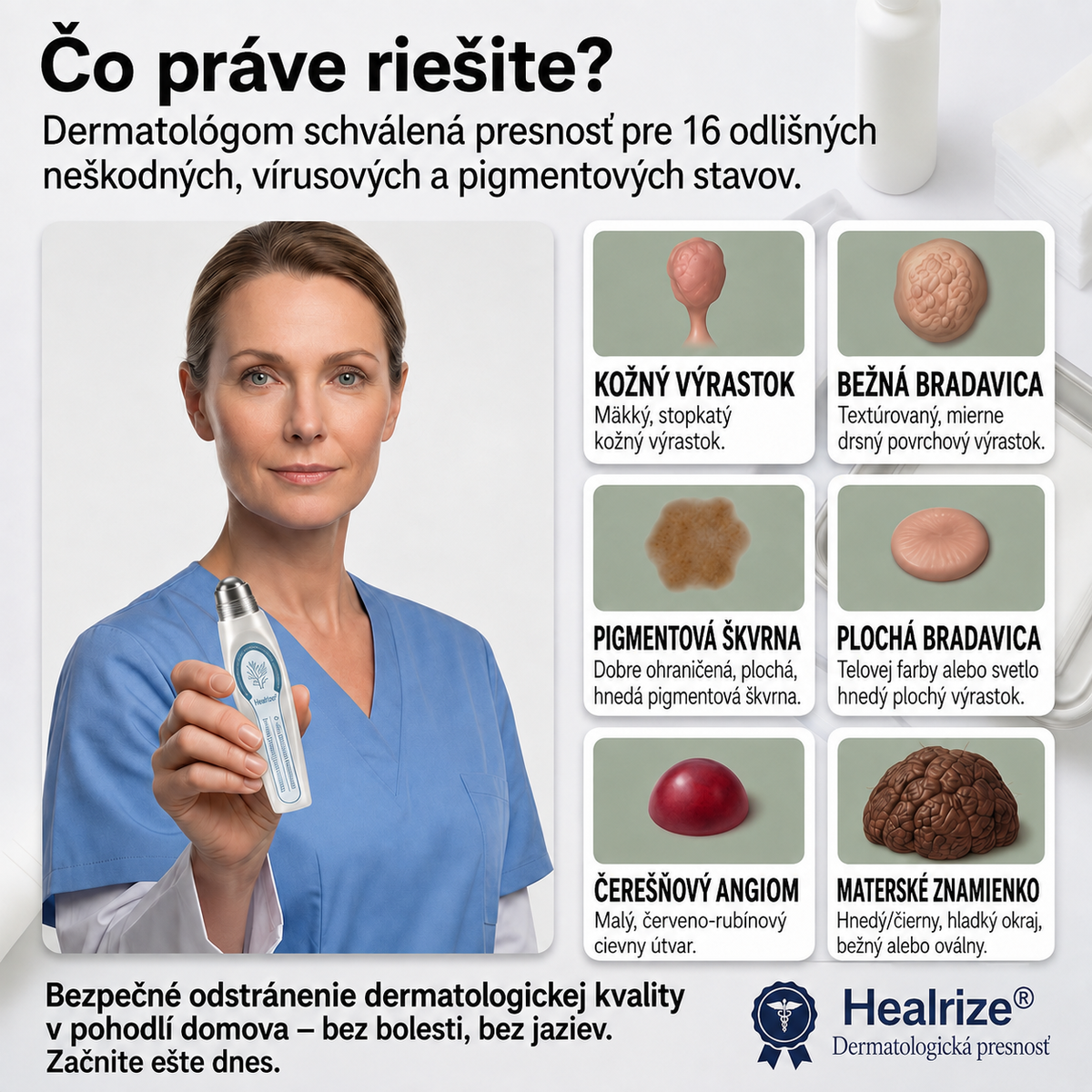 💌Healrize® Eliminator de Marcas y Manchas en 𝟳 Dias (Sin Dolor, Sin Cicatrices con Applicador Rollerball)📌6