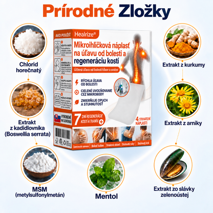 🌍✅ Oficiálny obchod SK: Healrize® Mikroihličková náplasť na úľavu od bolesti a podporu regenerácie kostí (🧑‍⚕️Pomáha zmierniť opuch, bolesť, stuhnutosť, začervenanie, pocit tepla, nepohodlie a únavu kĺbov)🧑‍⚕️🧑‍⚕️