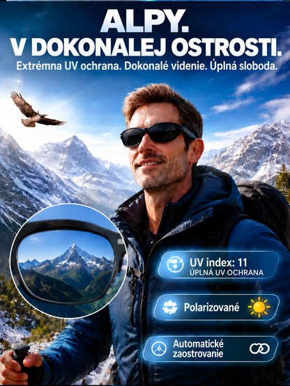 🎁👓Inteligentné okuliare so zoomom, fotochromatickými šošovkami a možnosťami prekladu v reálnom čase pomocou umelej inteligencie👓🎁
